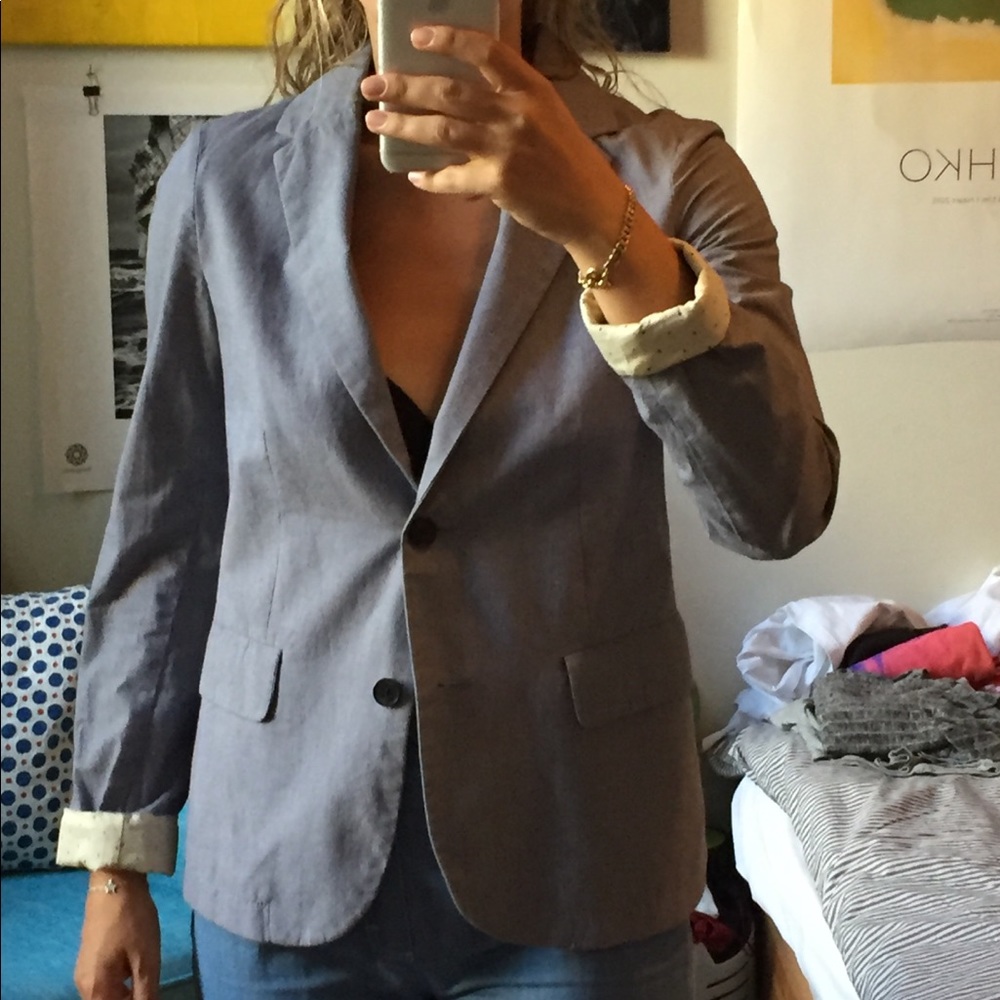 Light blue summer suit jacket